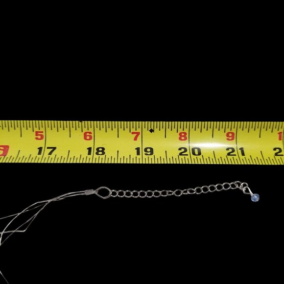 Blue Crystal and Shell Necklace & Earrings by Croft & Barrow NWT - Picture 9 of 11